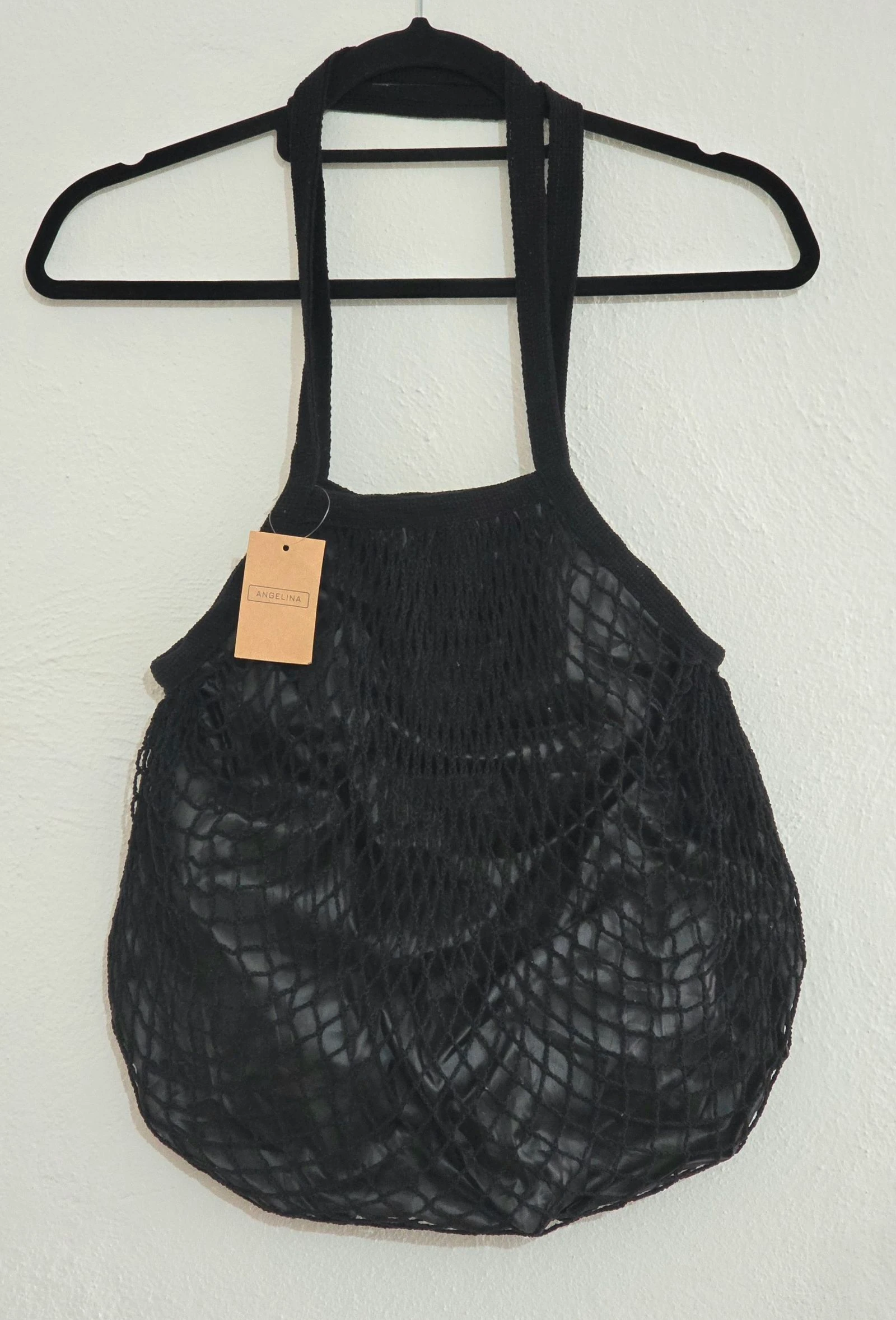 Bolso de red negro con forro interior – photo 3